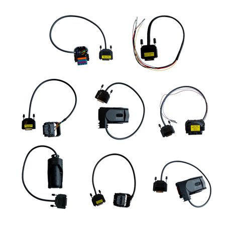 All 8 cables shown from the bFlash ECU Kit