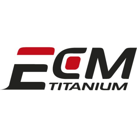 Logo of EMC in black and red